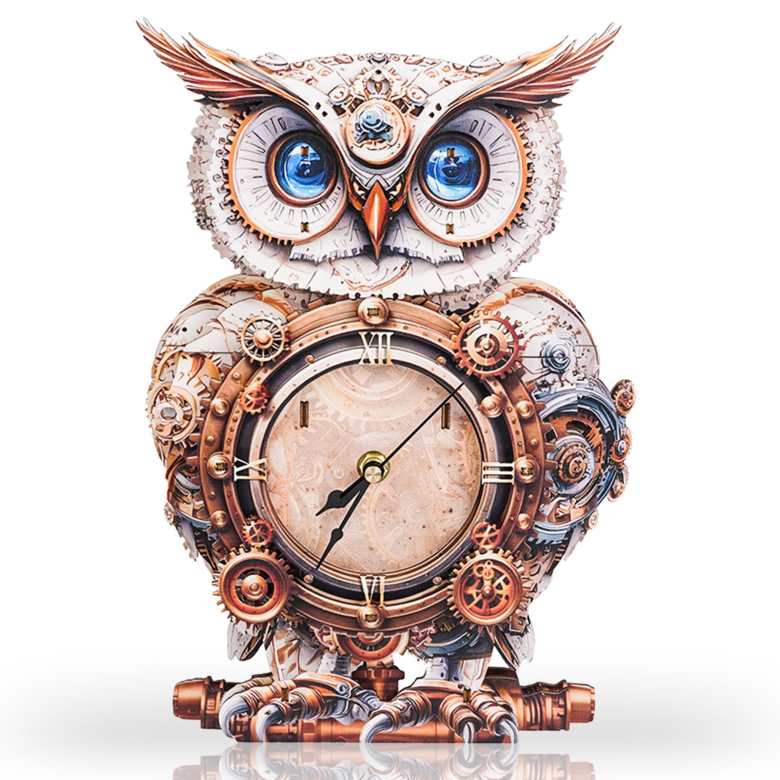 Mechanical Owl – DIY Wooden Clock , 3D Puzzle Craft Kit