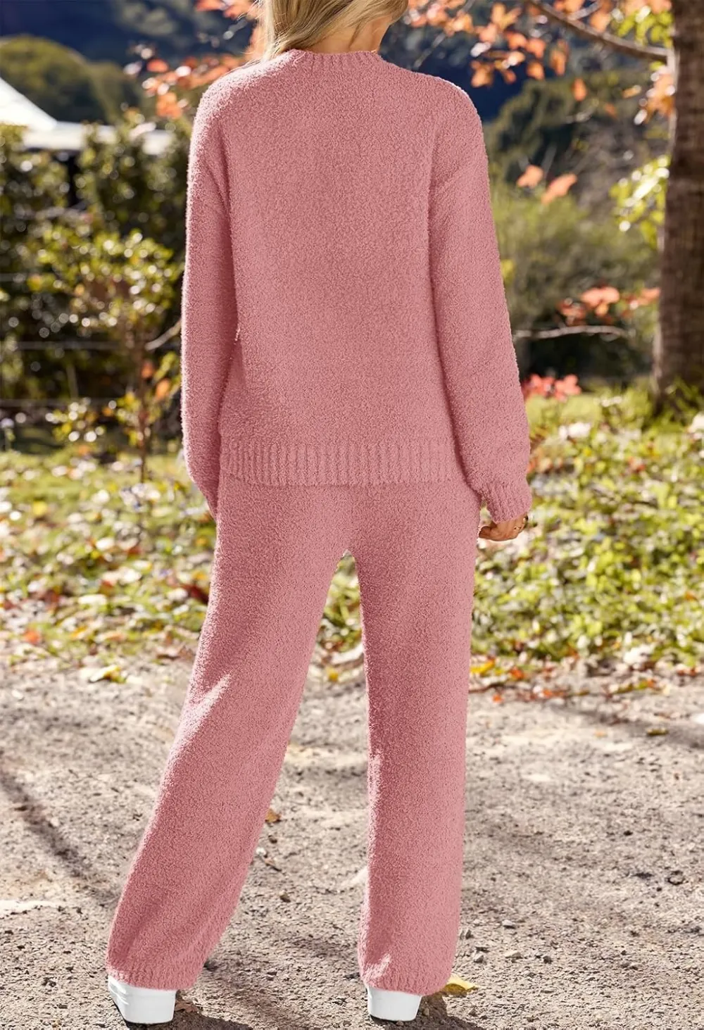 Womens Pajama Sets 2025 Fall Lounge Sweater Set