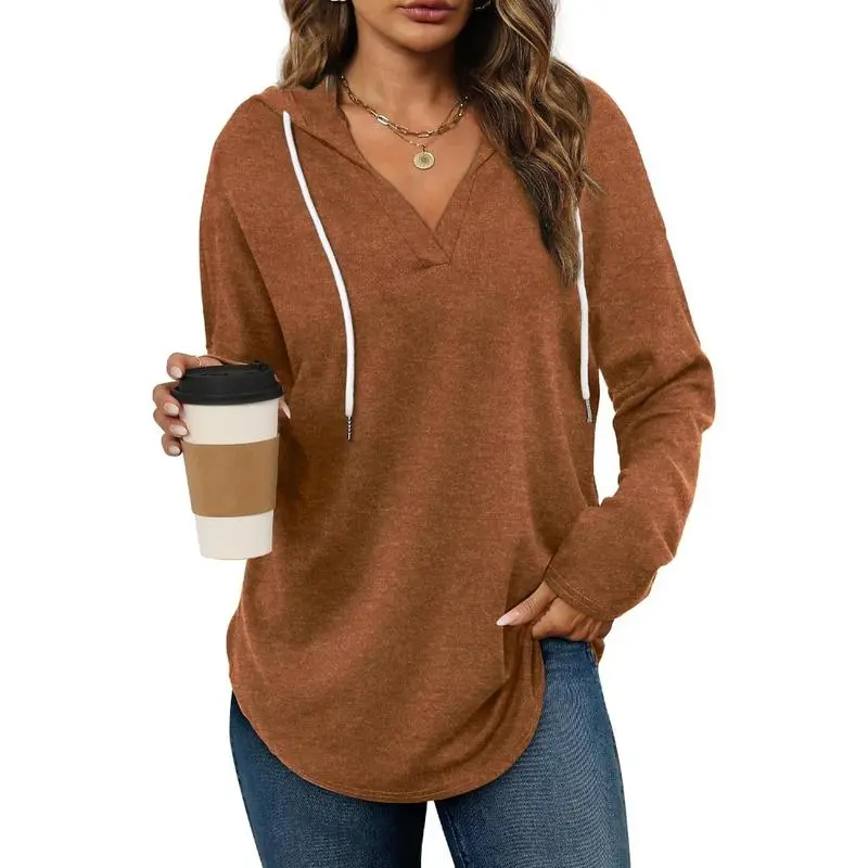 Women’s Pullover Sweatshirt – Long Sleeve, Loose Fit