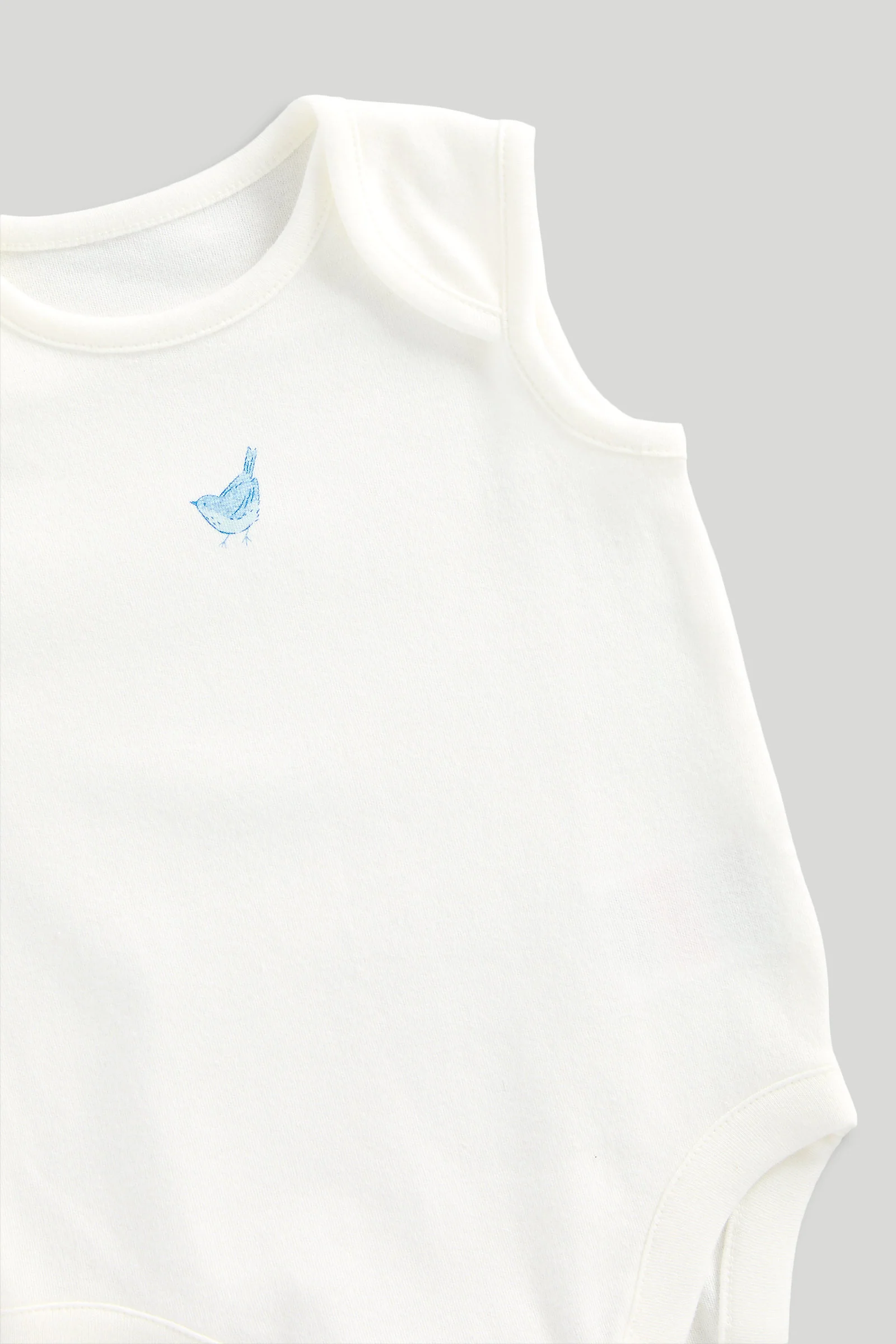 Ditsy Sleeveless Bodysuits - 5 Pack