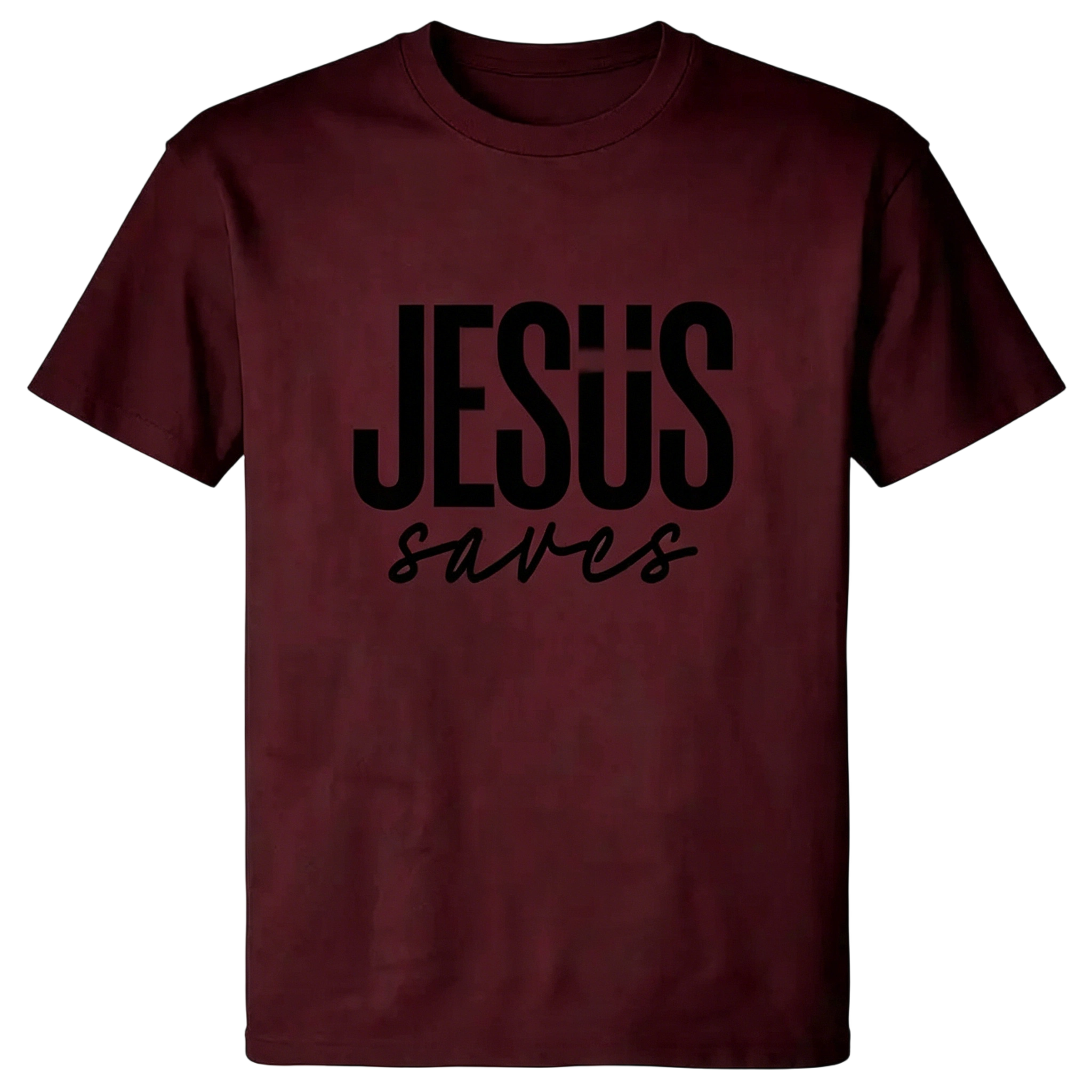 Men's JESUS saves Graphic T-shirt - Soft & Breathable Fabric, Durable Print, Everyday Comfort, Machine Washable, minimalist graphic casual wear