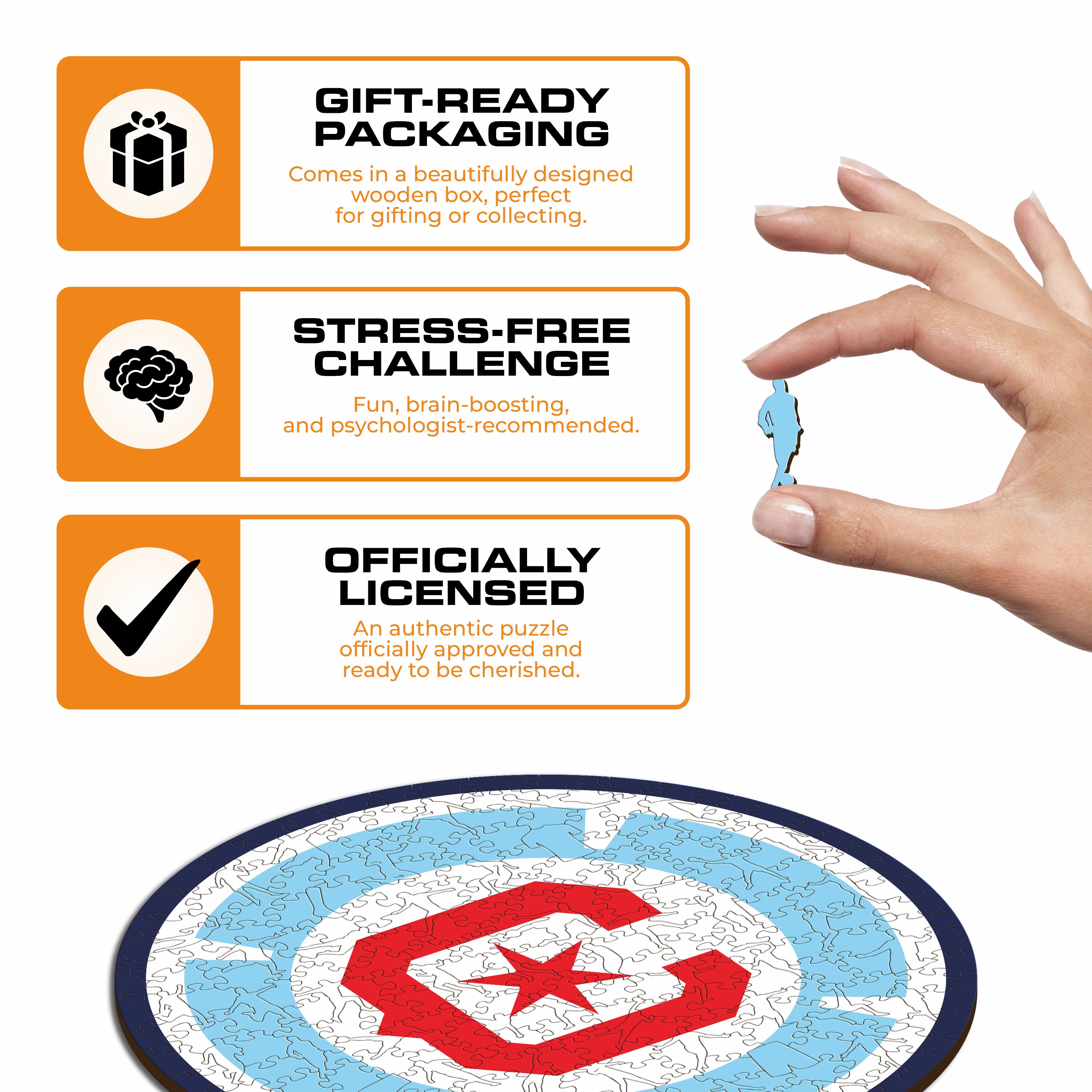 Chicago Fire® Logo - Wooden Puzzle