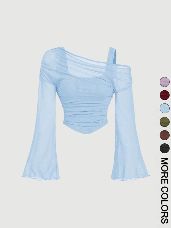 Women's Drop Shoulder Slim Fit Casual T-Shirt