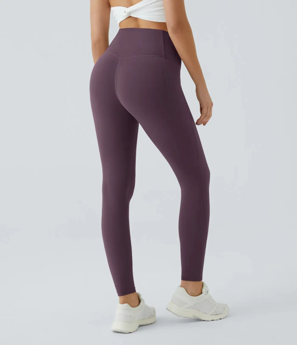 High Waisted Tummy Control Pocket Shaping Training Leggings
