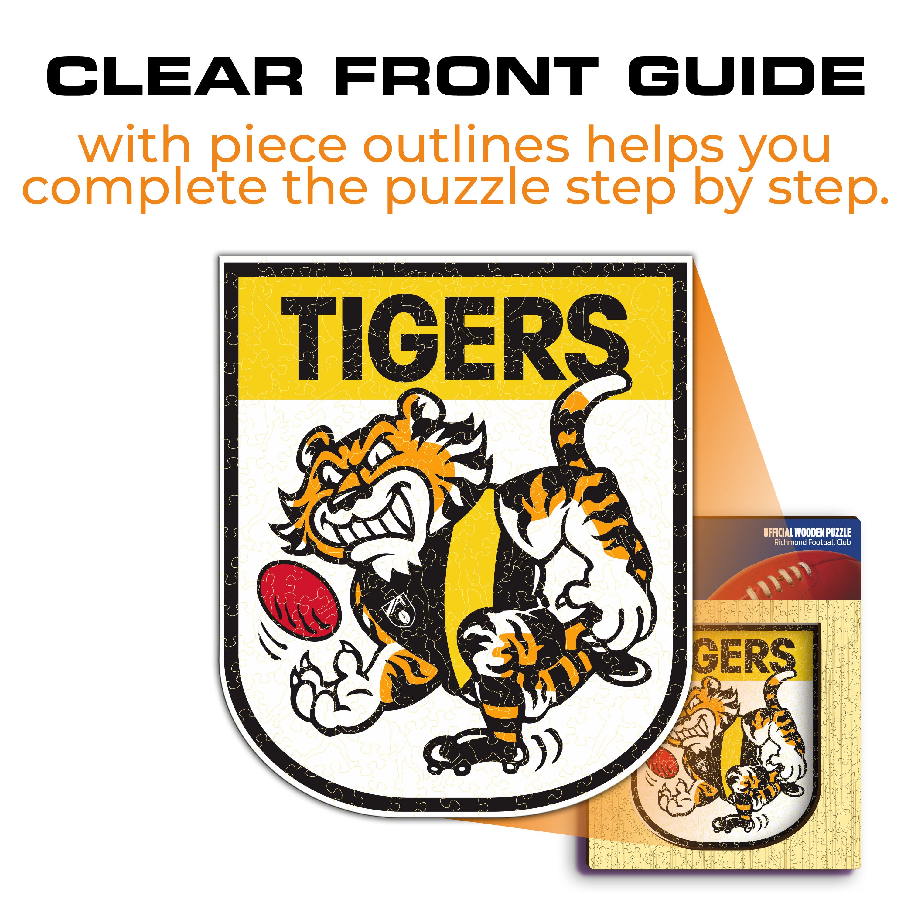 Richmond FC Retro Mascot - Wooden Puzzle