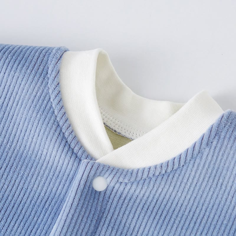 Baby Fleece Lined Cute Animal Romper