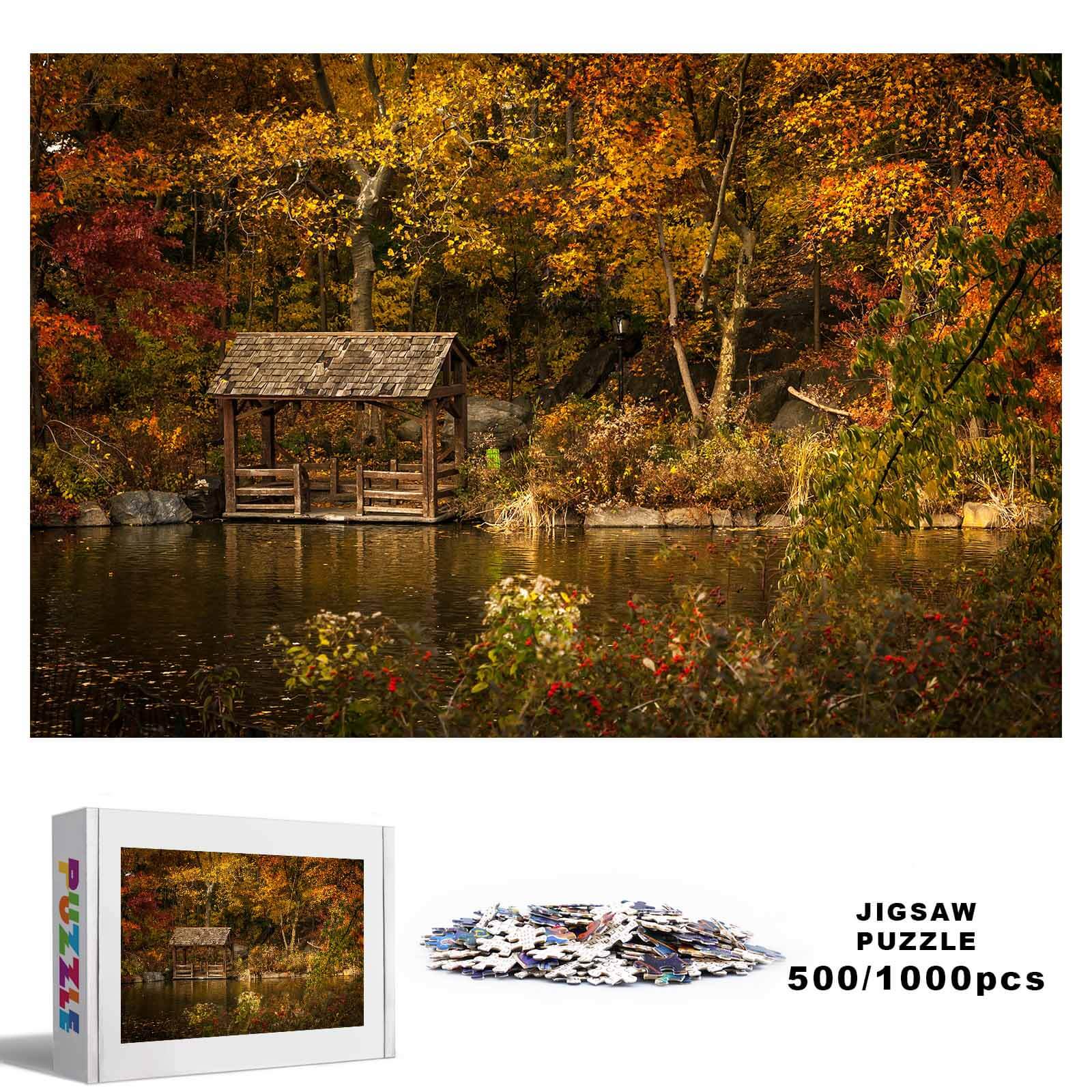 Autumn Lakeside 500 / 1000 Piece Puzzle