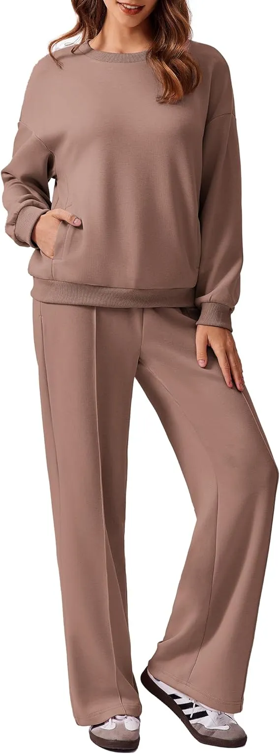 Comfortable Autumn Outfits 2-Piece Long Sleeve Sweatshirt