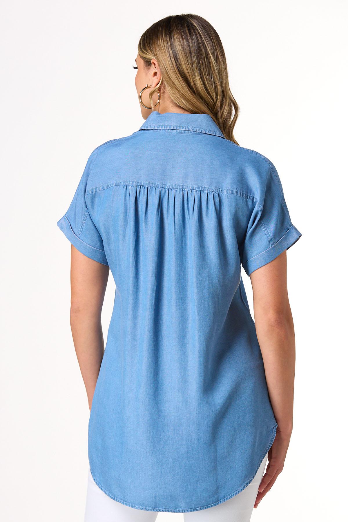 Chambray Snap Front Shirt