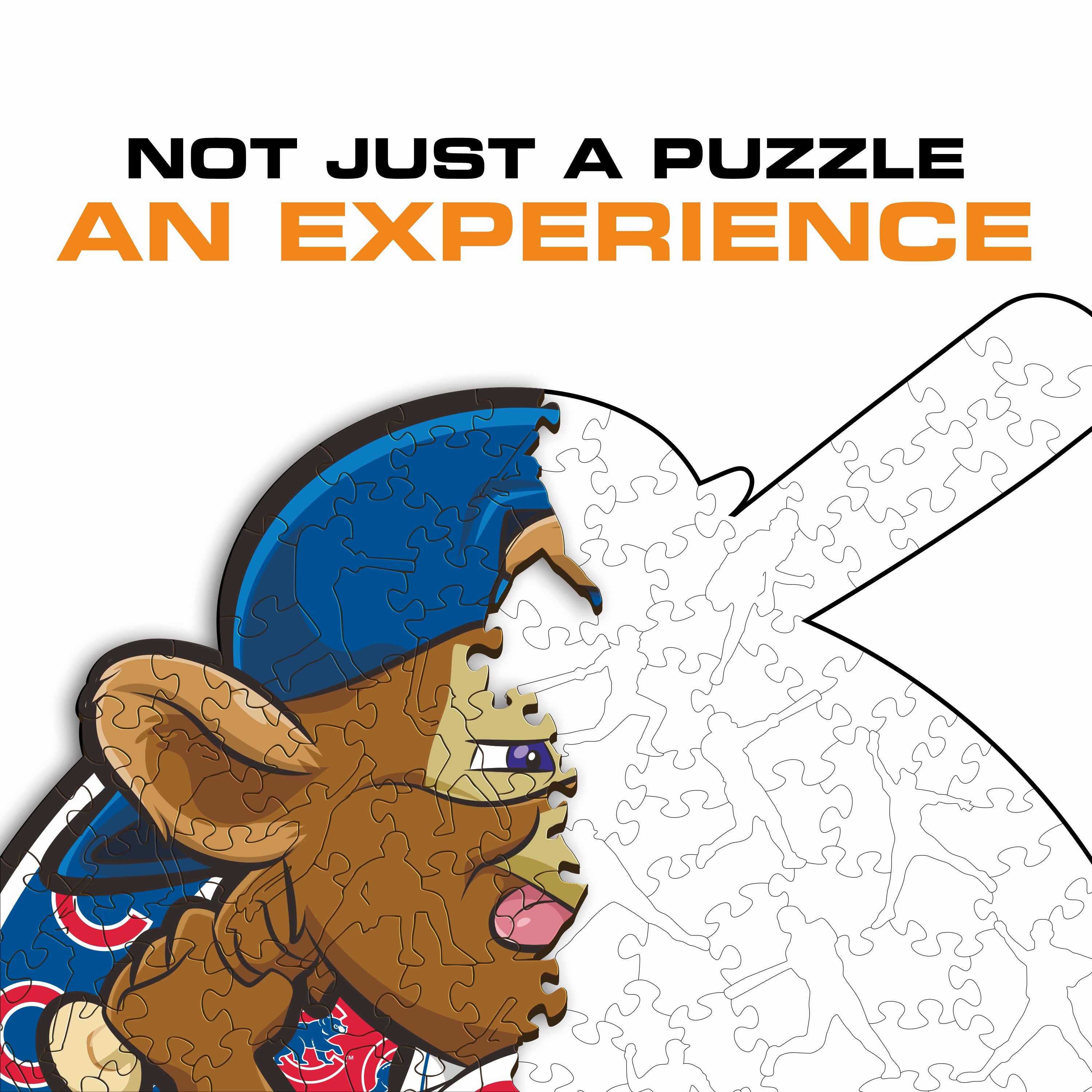 Chicago Cubs™ Mascot - Wooden Puzzle