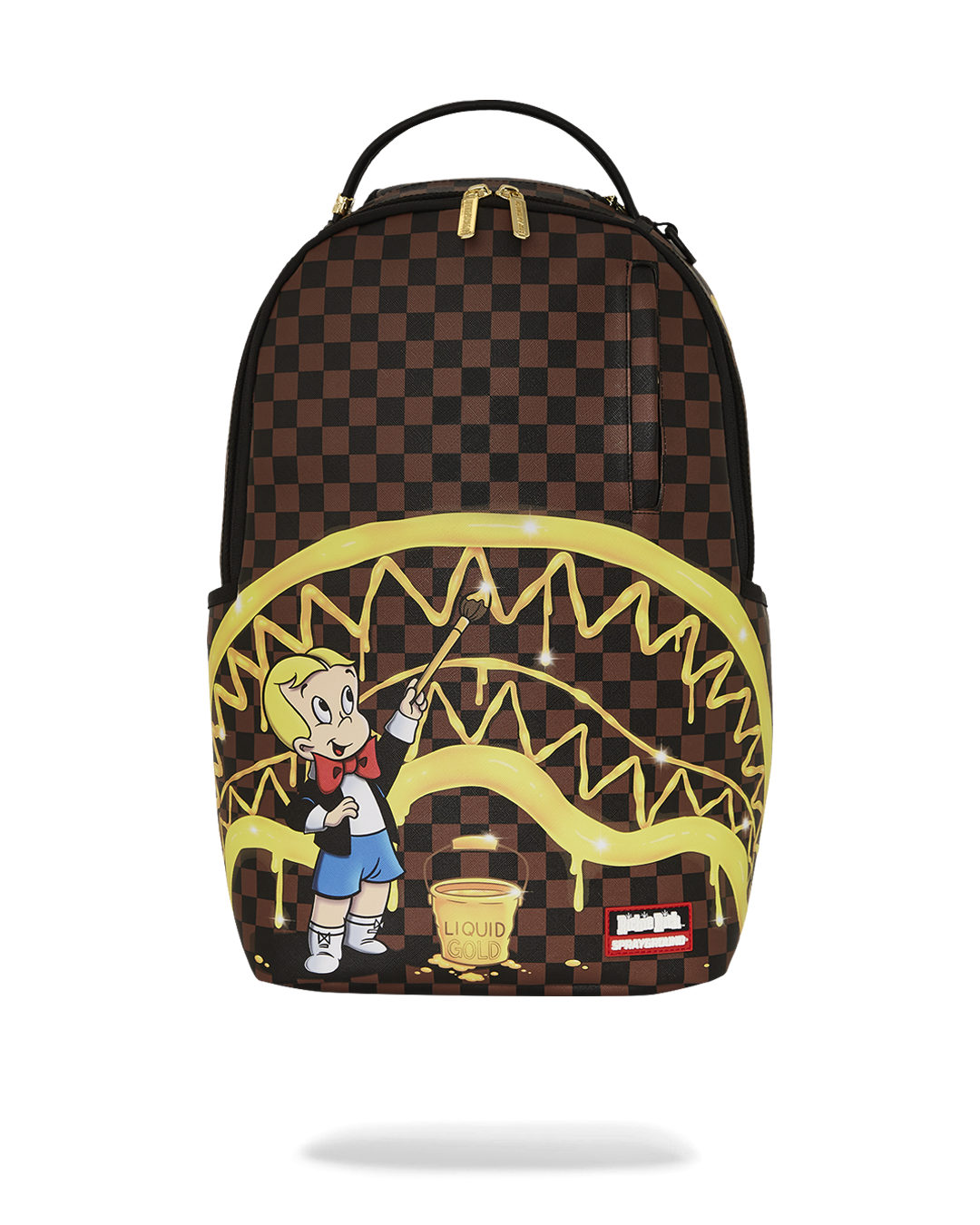 RICHIE RICH PAINT THE SHARK GOLD BACKPACK