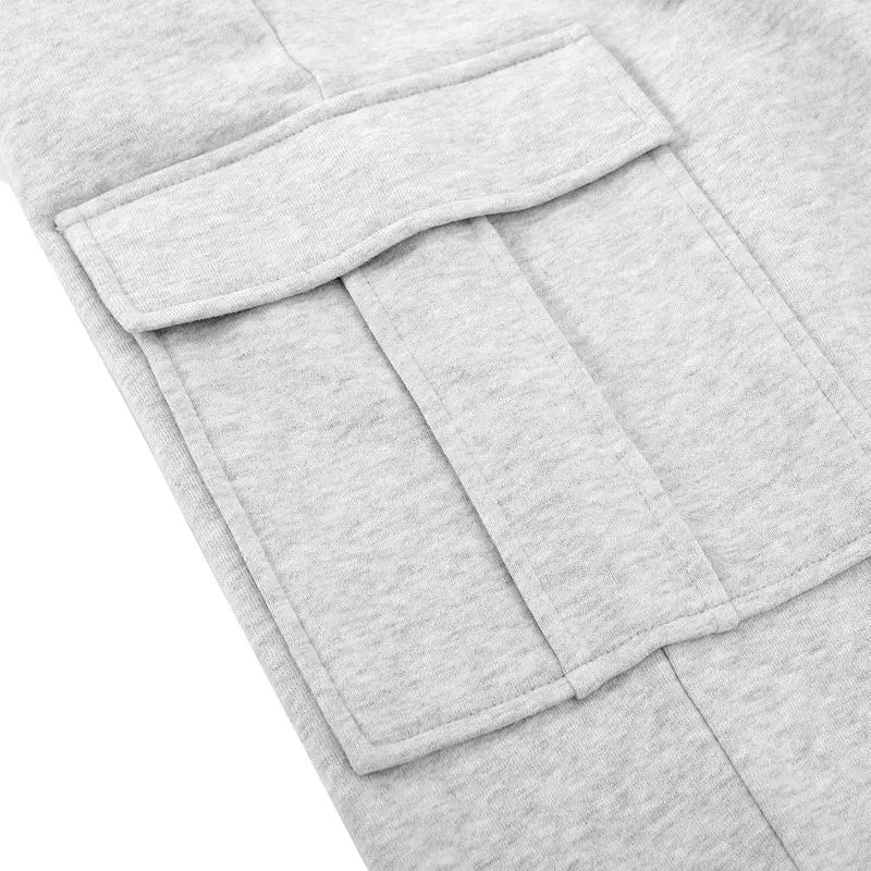 Womens High Waist Cargo Sweatpants Baggy