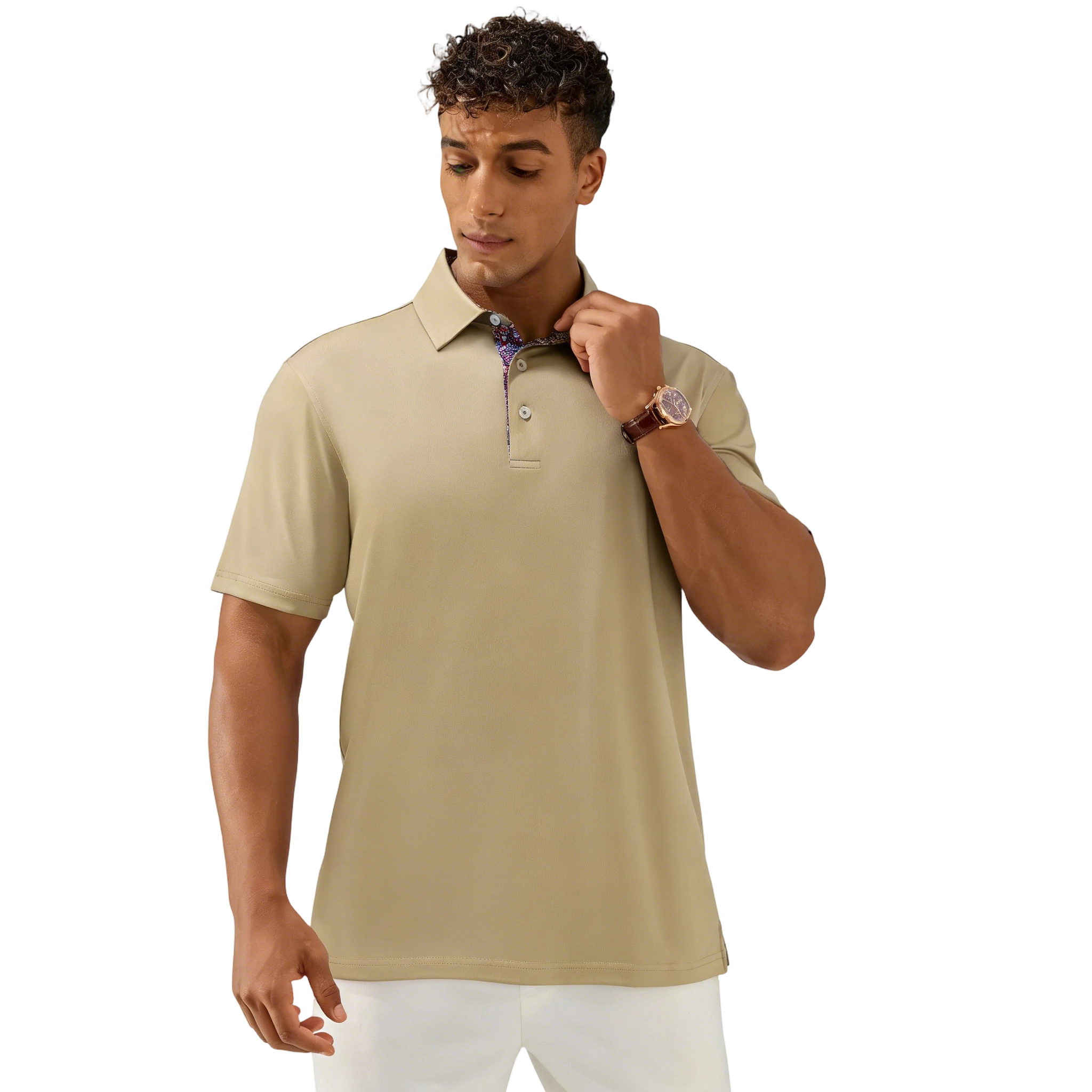 Men's Polo Shirts – Soft Breathable Cotton, Comfortable Short Sleeve Casual Fit, Classic Collared Polo Shirts for Work, Golf, Travel & Everyday Wear