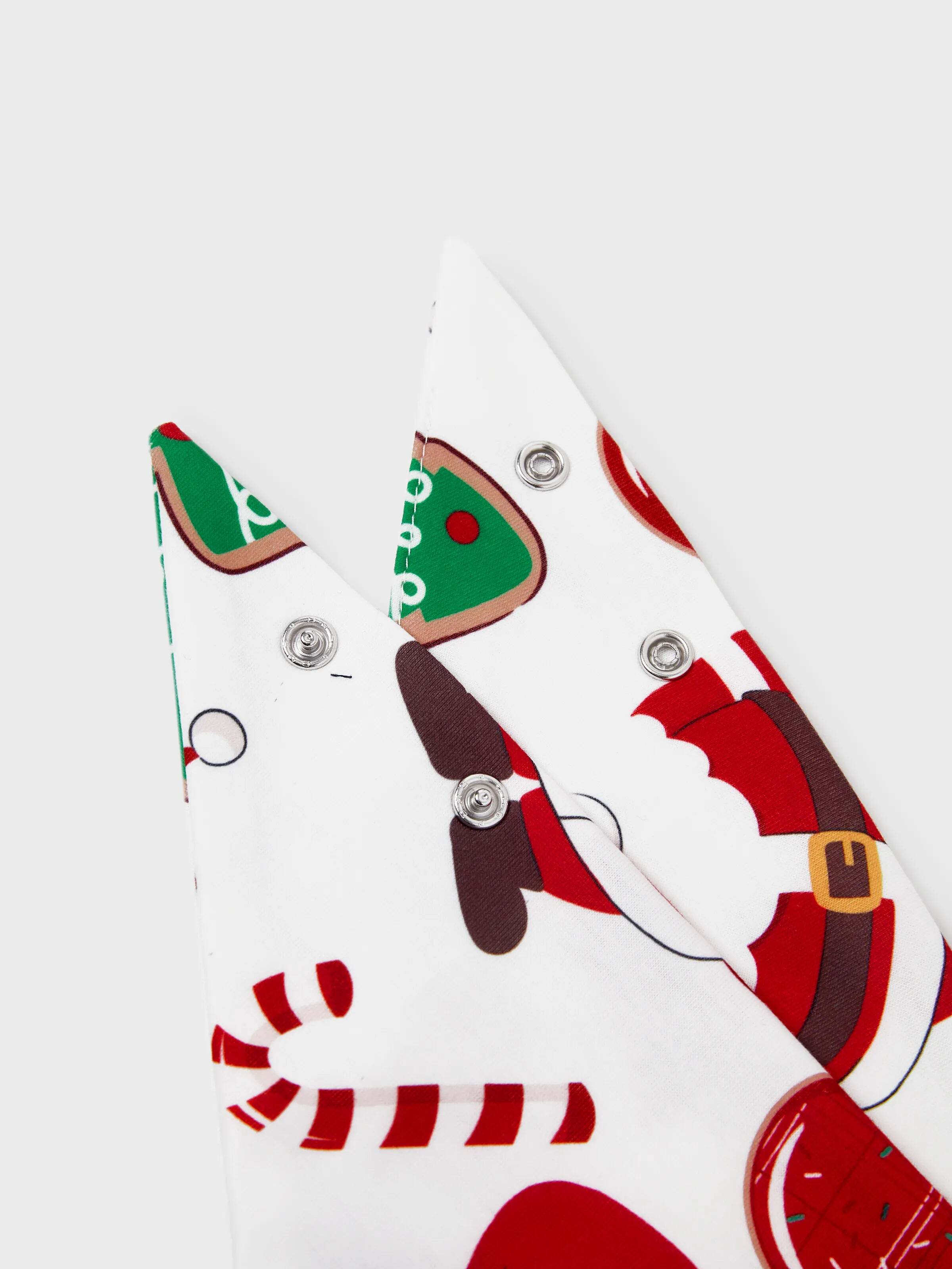 Christmas Matching Family Pajamas Set Glow In The Dark Santa Claus Christmas-themed Print PJS with Christmas Socks Color block