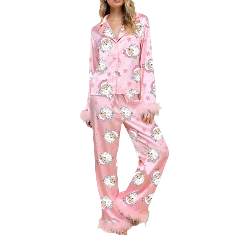 Women Christmas Pajamas Lounge Set