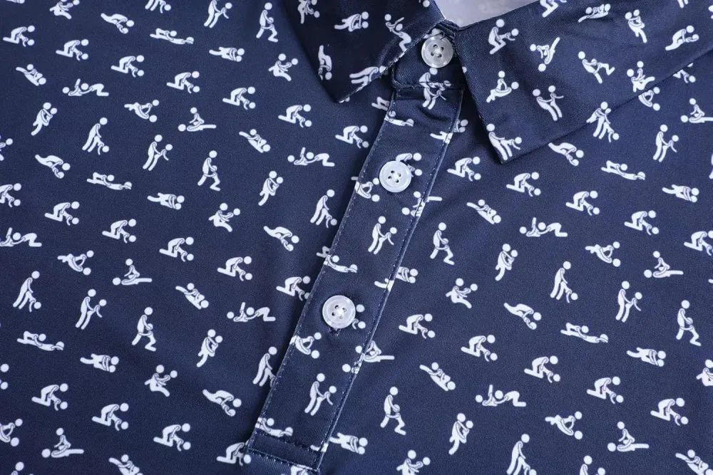 🔥Last Day 49% OFF Mens Golf Polo Shirts Short Sleeve Moisture Wicking Dry Fit Performance Casual Funny Golf Polo Shirts for Men