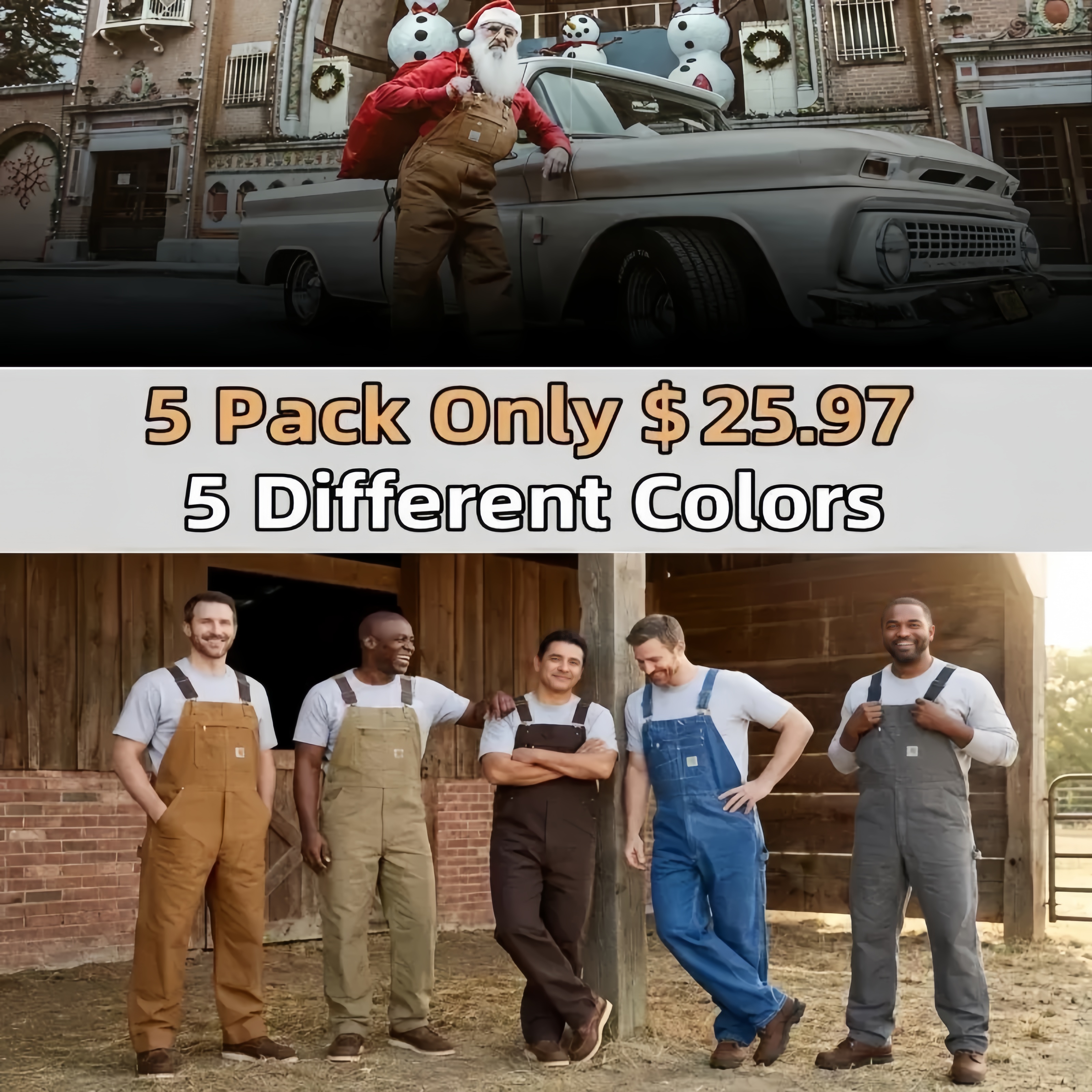 🔥Last Day Promotion!🔥Men's Denim Bib Overalls, Workwear with Adjustable Straps and Convenient Tool Pockets