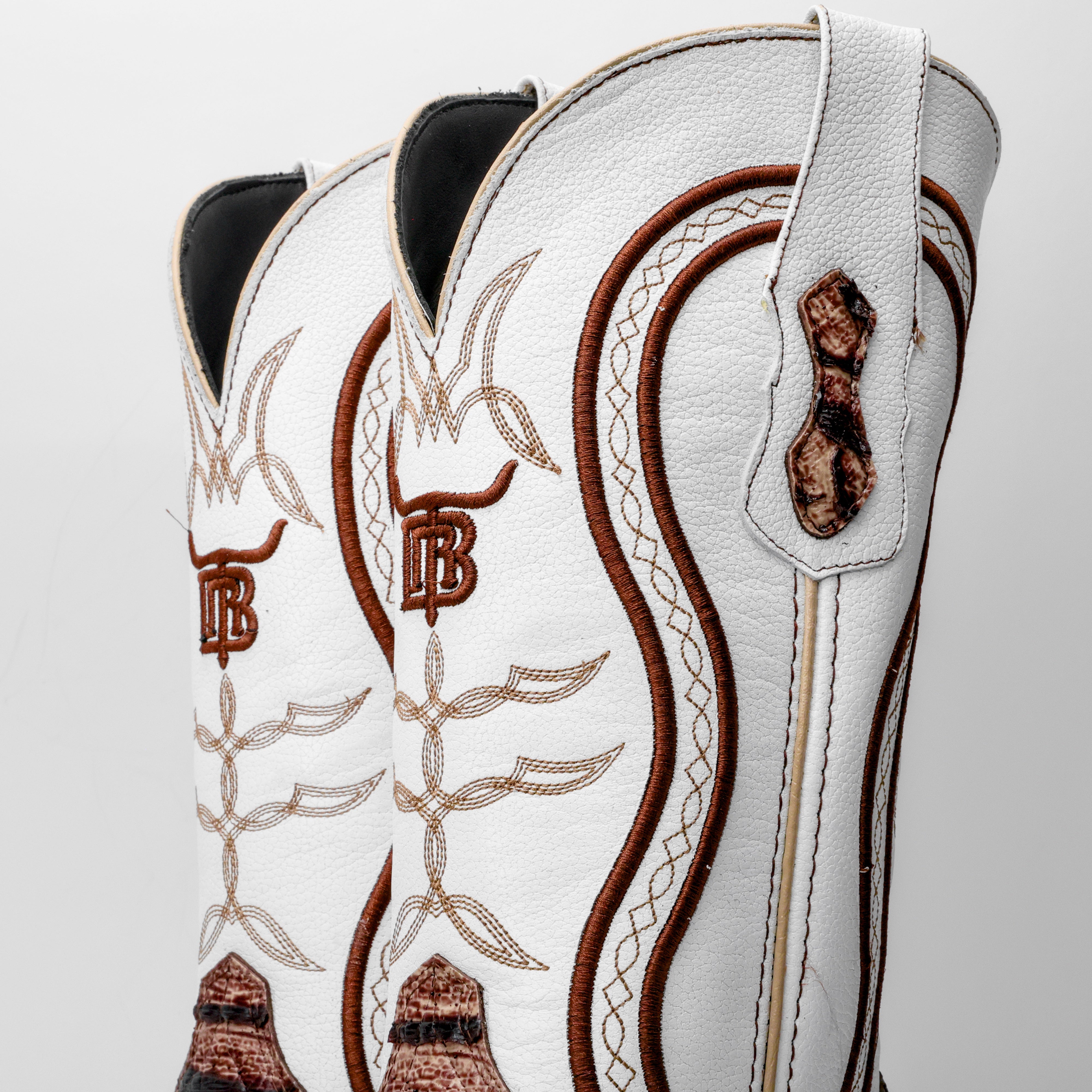 Orix Python Leather Boots - Square Toe