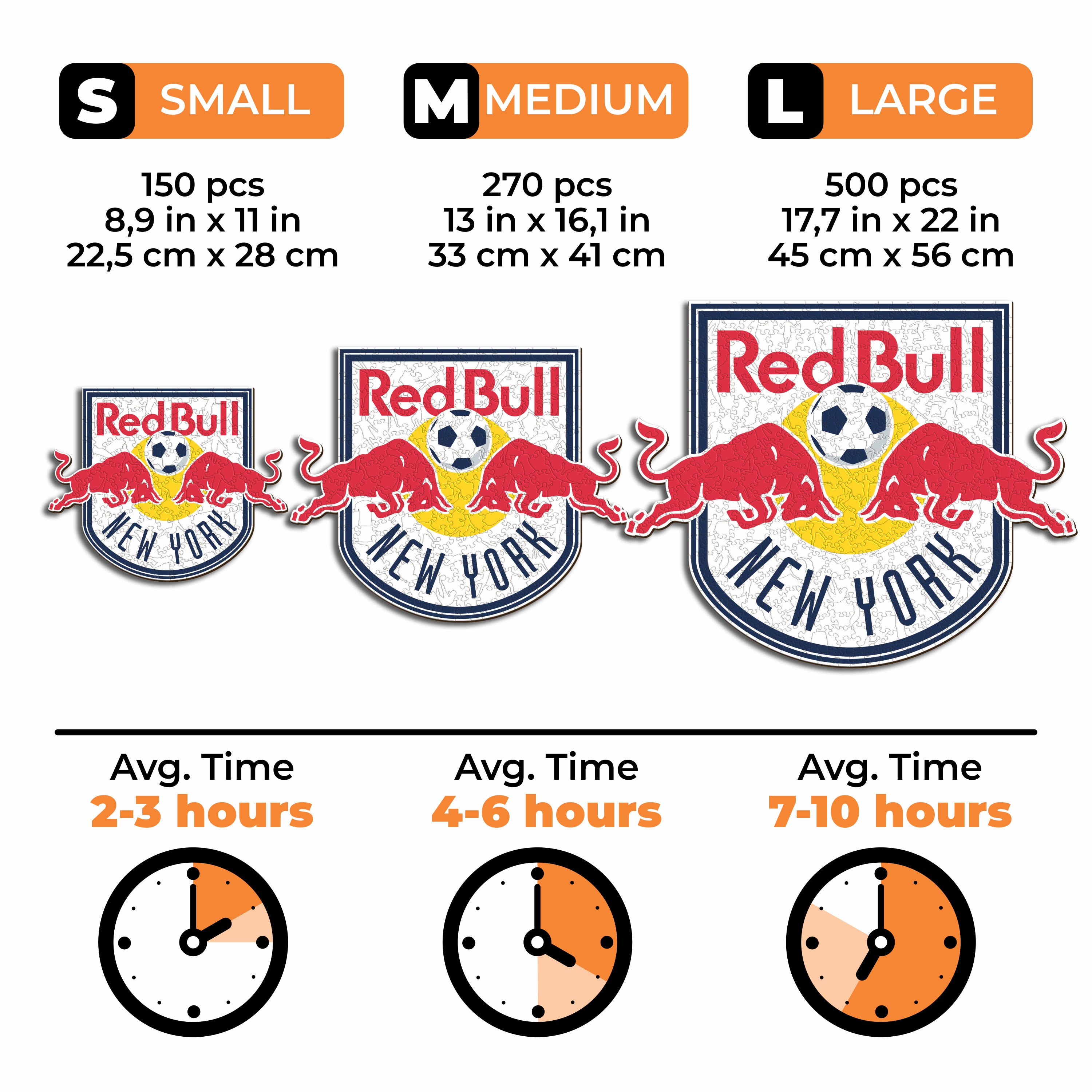 New York Red Bulls® Logo - Wooden Puzzle