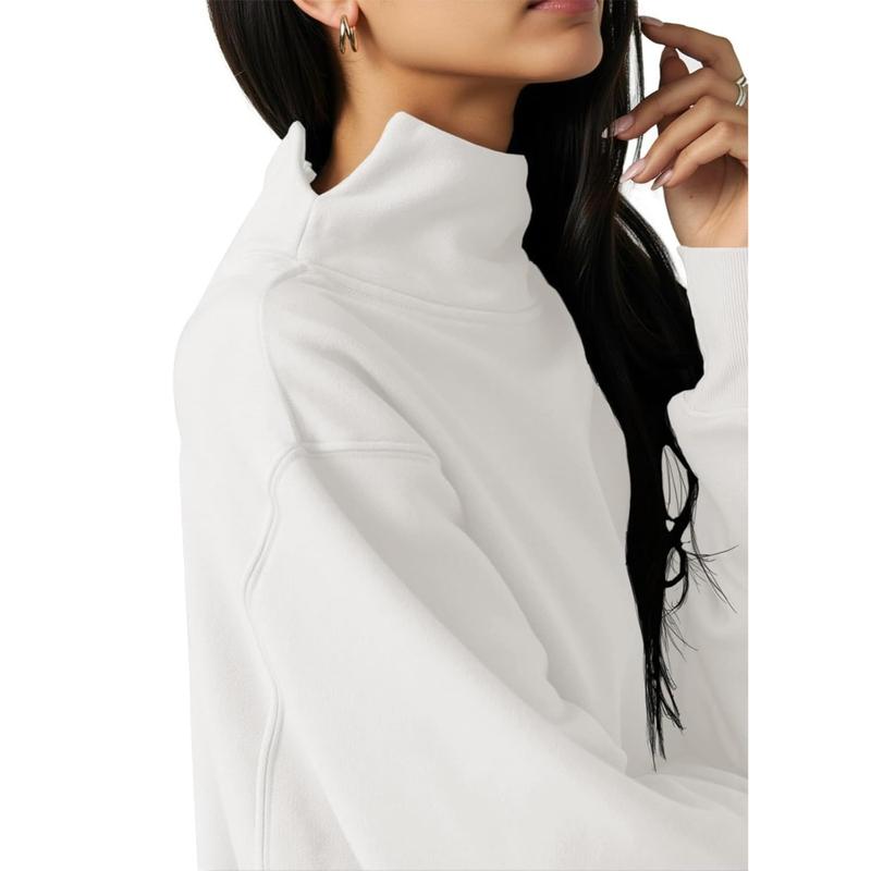 Women's Cozy Oversized Turtleneck Sweatshirt