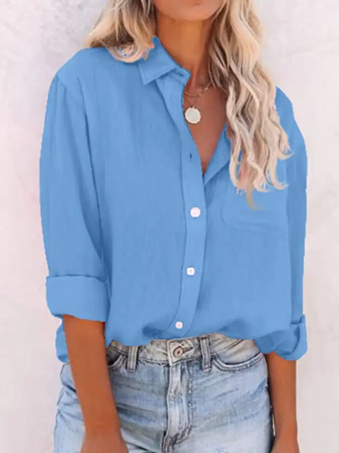 Spring Shirt Women's Fashion Casual Shirt
