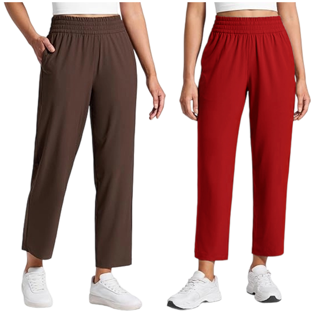 Lightweight Drapey Tapered Ankle Pants for Women