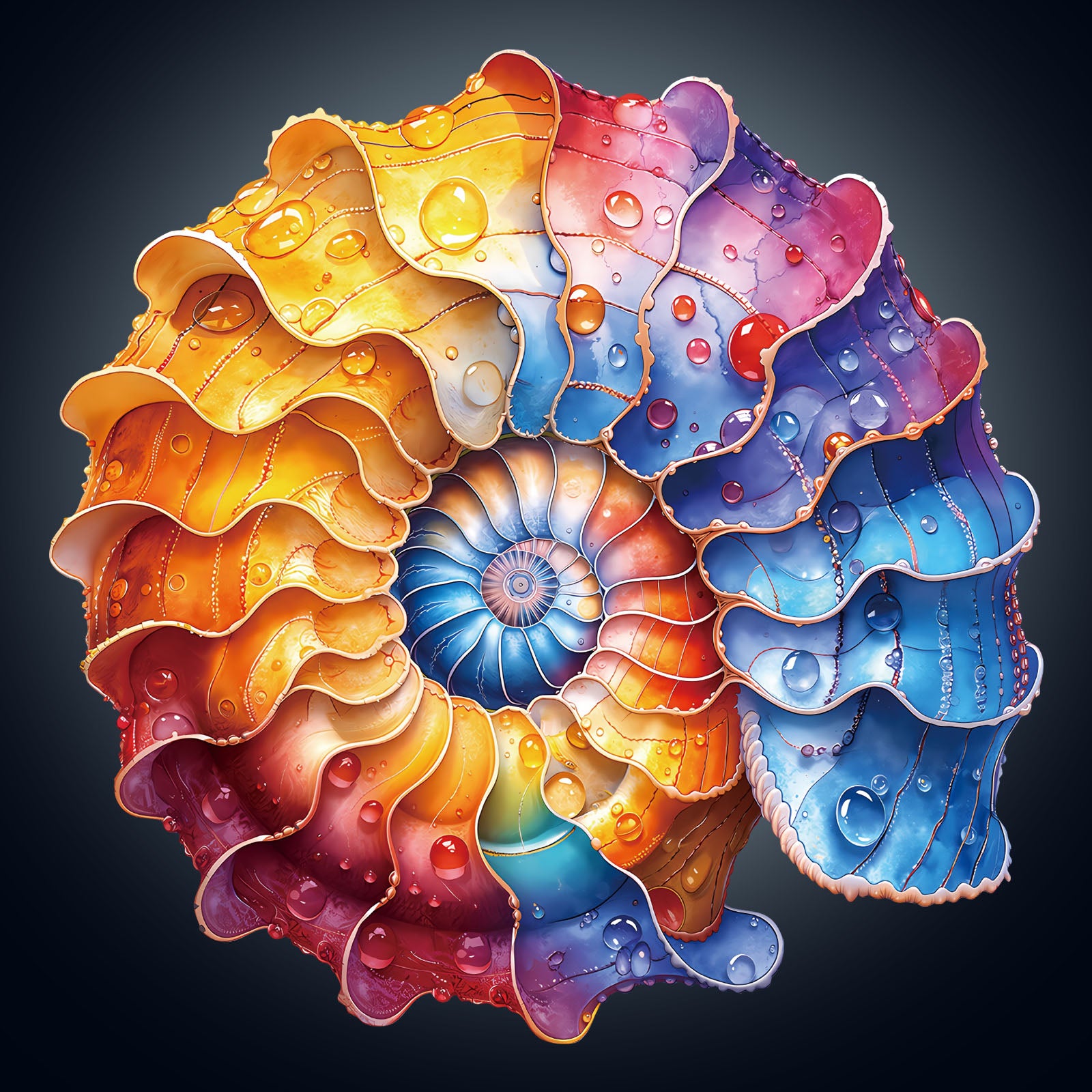 Colored conch Wooden Jigsaw Puzzle