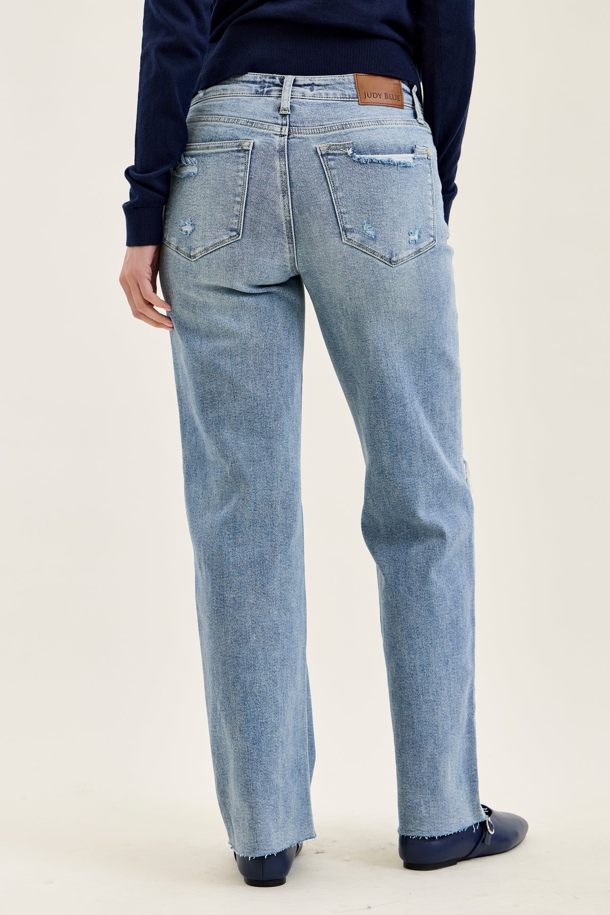 Brenda Retro 90s Destructed Straight