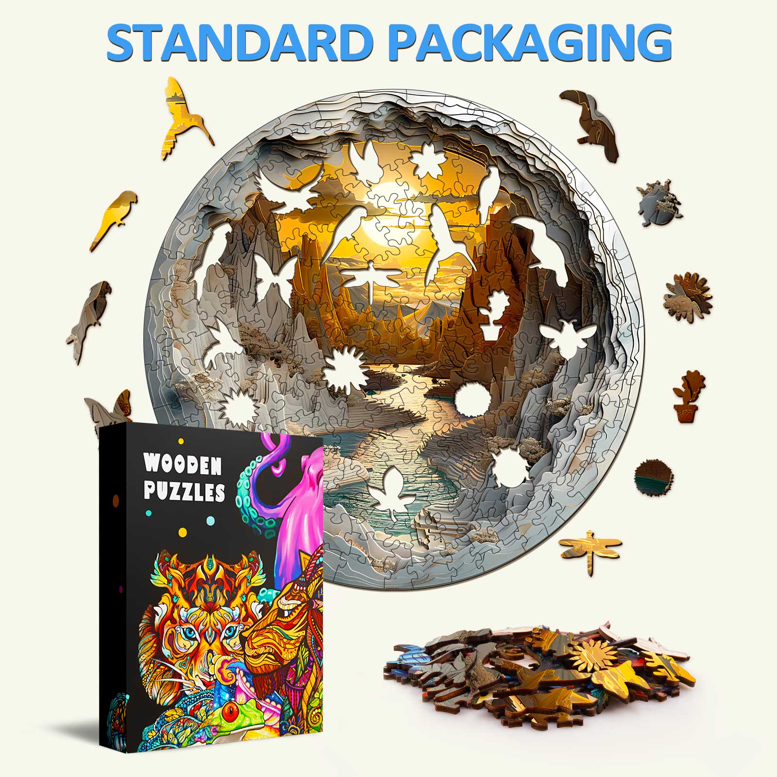 Inside The Cave-1 Wooden Jigsaw Puzzle