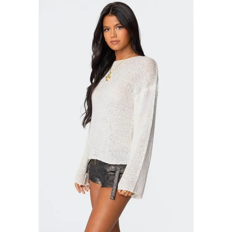 Drop Shoulder Light Knit Sweater  (Just $3 Each!)