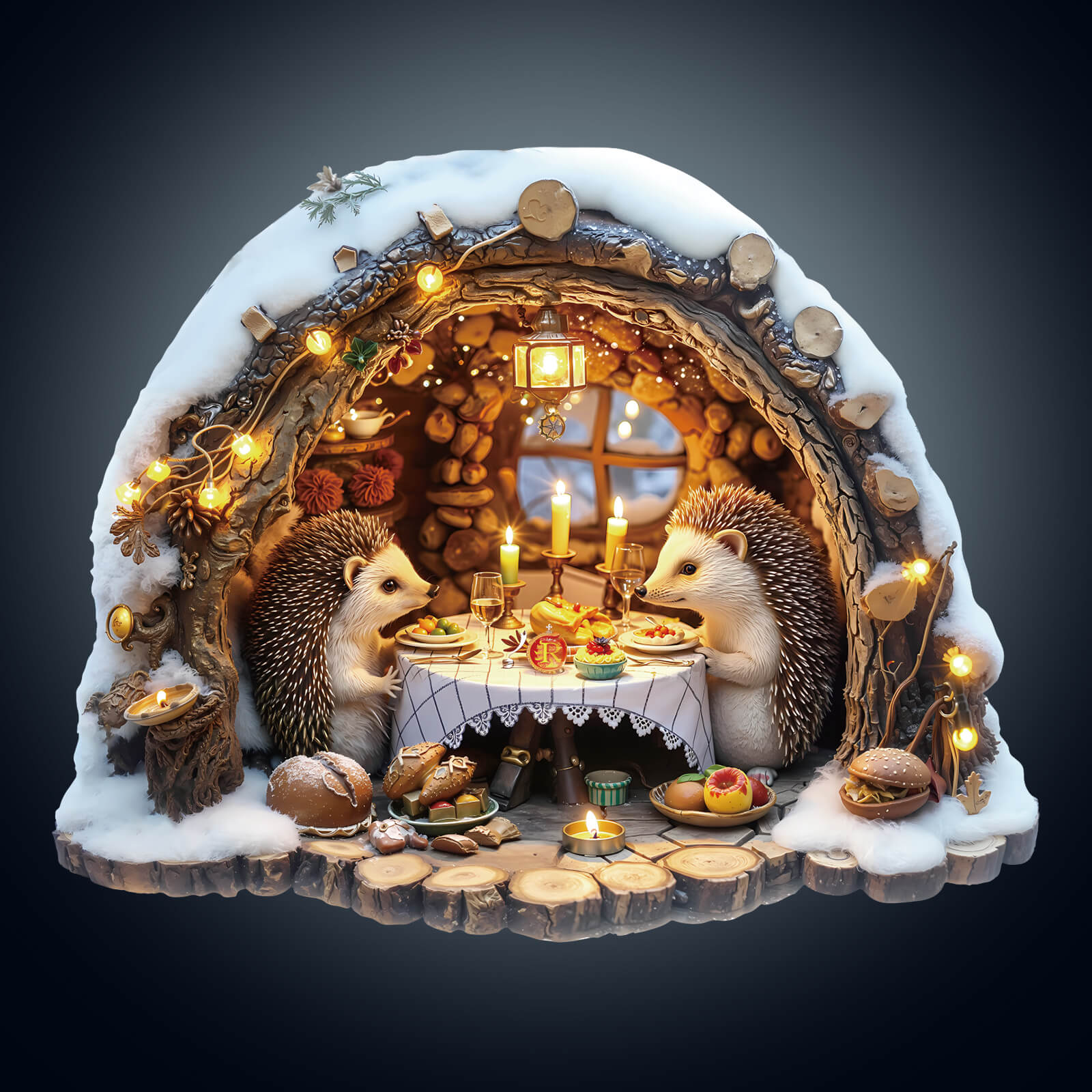 Cozy Hedgehog Hideaway Wooden Jigsaw Puzzle