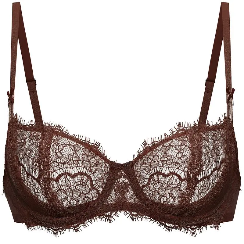 Women's Plus Size Lace Push-Up Balconette Bra