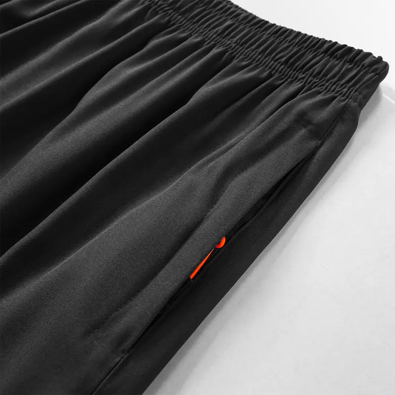 Men's Breathable Zipper Pocket Shorts – Casual Drawstring Athletic Fit