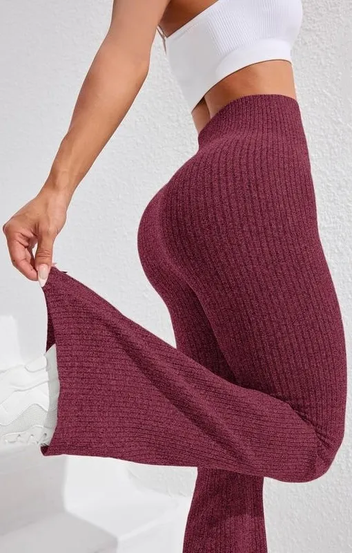 Women's Solid High Waist Sports Leggings