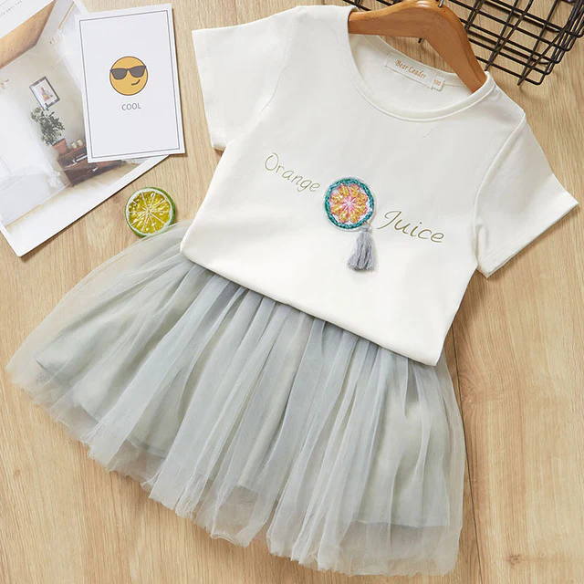 Casual Fashion Baby Girl Clothing Set