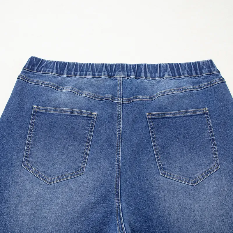 Plus Size Straight-Leg High-Waisted Stretch Jeans for Women