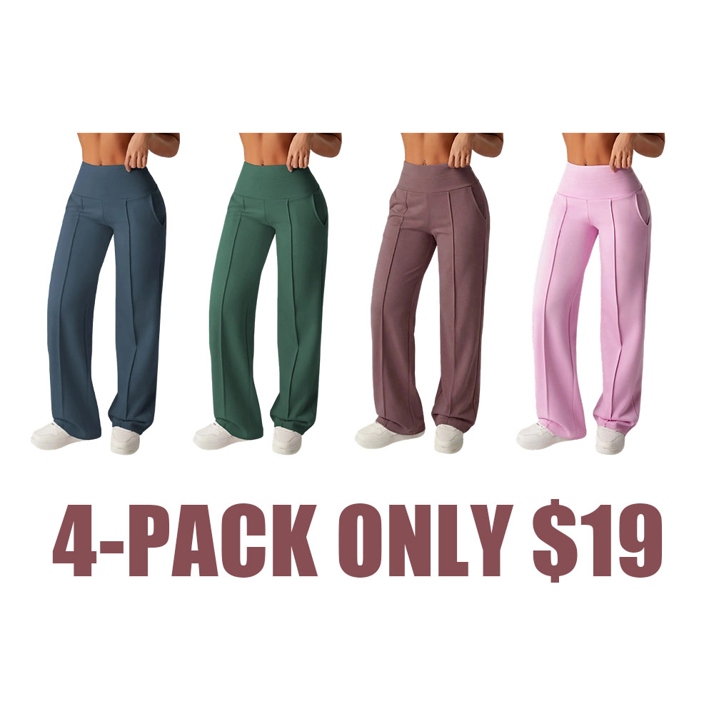 🔥Easter Sale!Women's High-Waisted Wide Leg Sweatpants with Pockets
