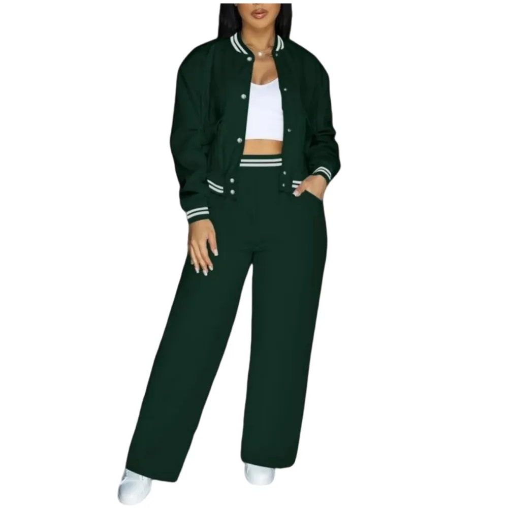 Women’s 2-Piece Baseball Jacket Set