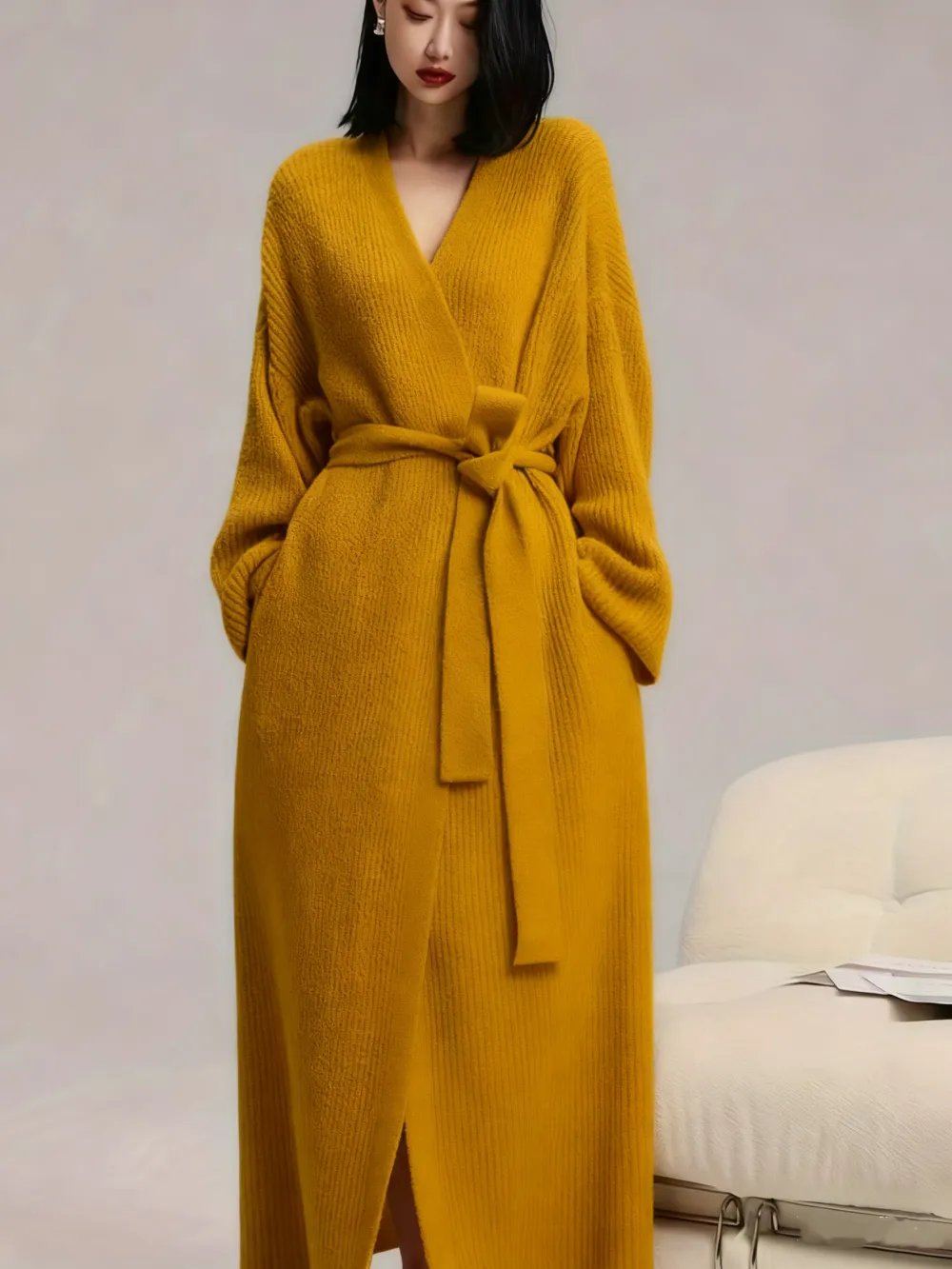 Women's Double-Sided Fleece Robe