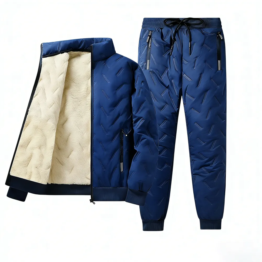 Fleece-Lined Winter Jacket-Pants Set