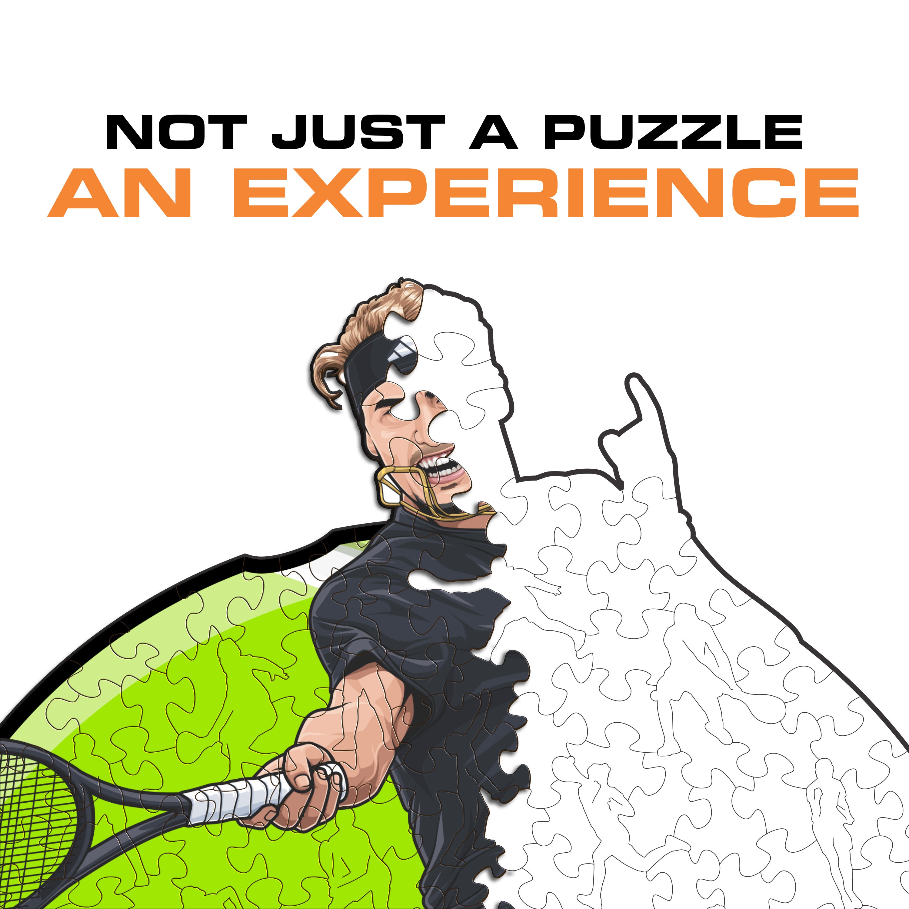 Alexander Zverev - Wooden Puzzle