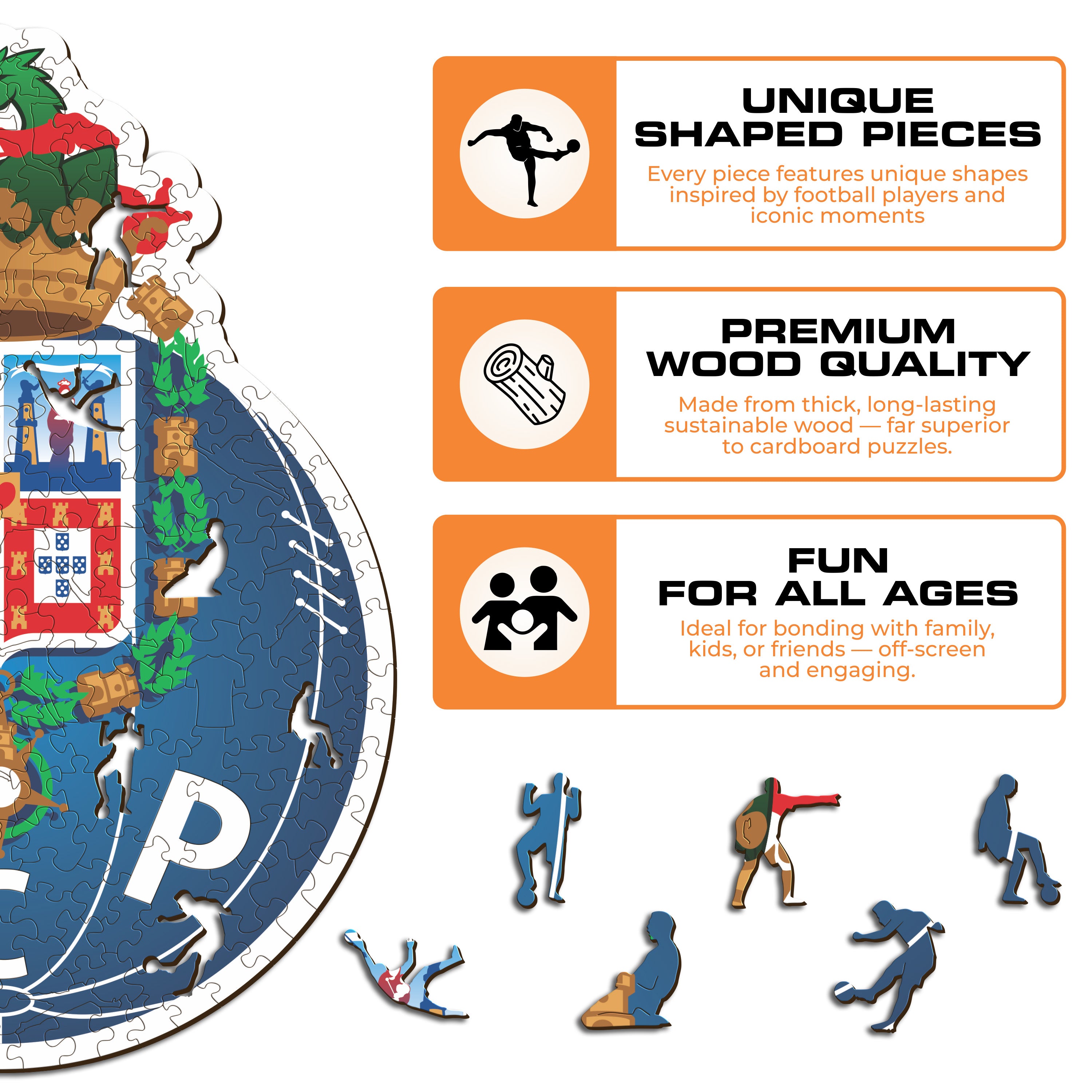 FC Porto® Logo - Wooden Puzzle