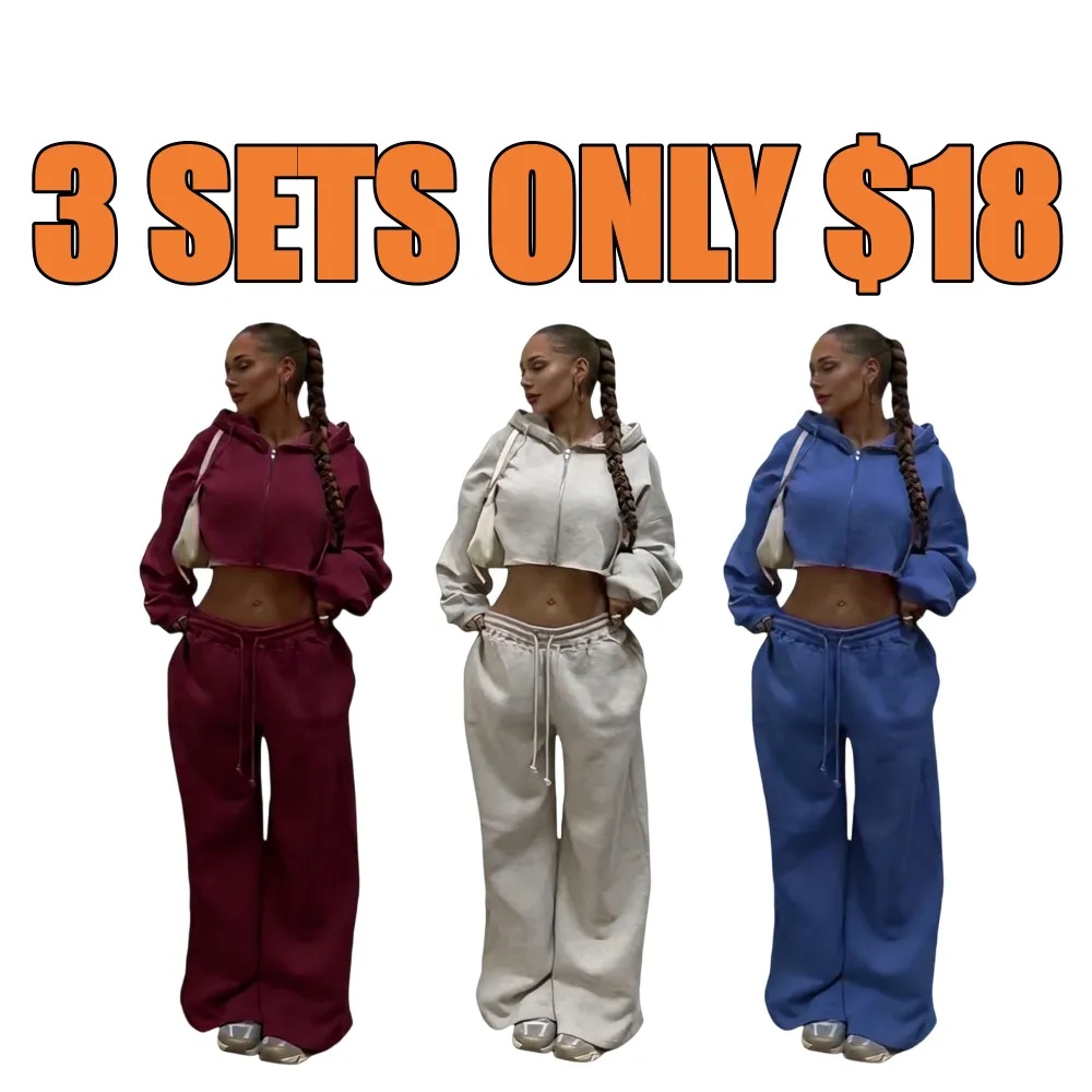 Women's Casual Two-piece Sweatsuit