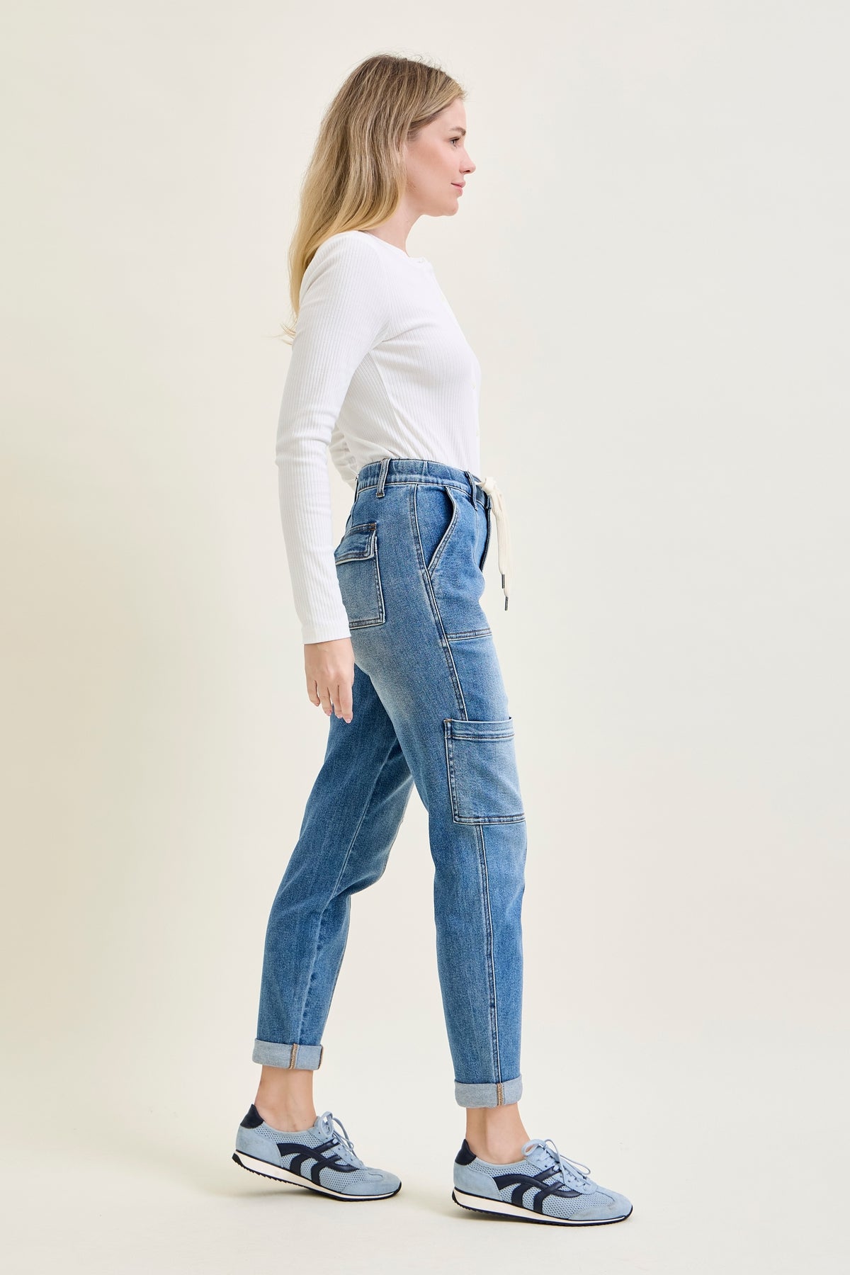 Darlene High Rise Cuffed Cargo Jogger