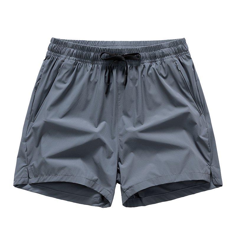 Men’s Breathable Drawstring Shorts with Zipper Pockets