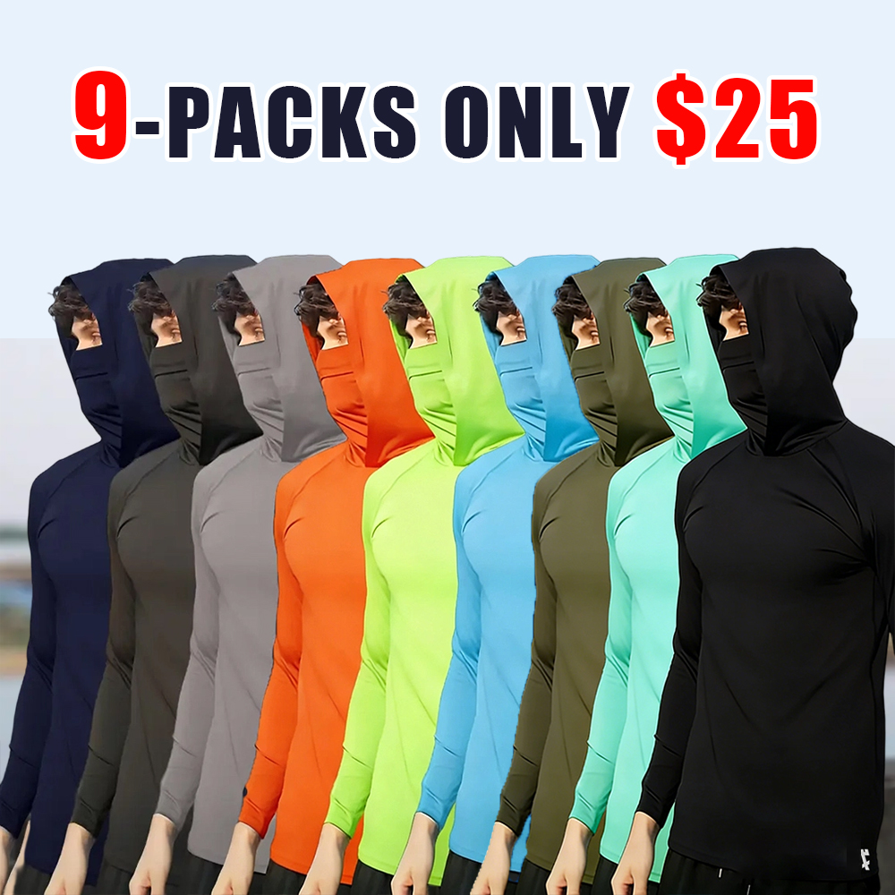 Men’s Lightweight Hooded Performance Long Sleeve Set