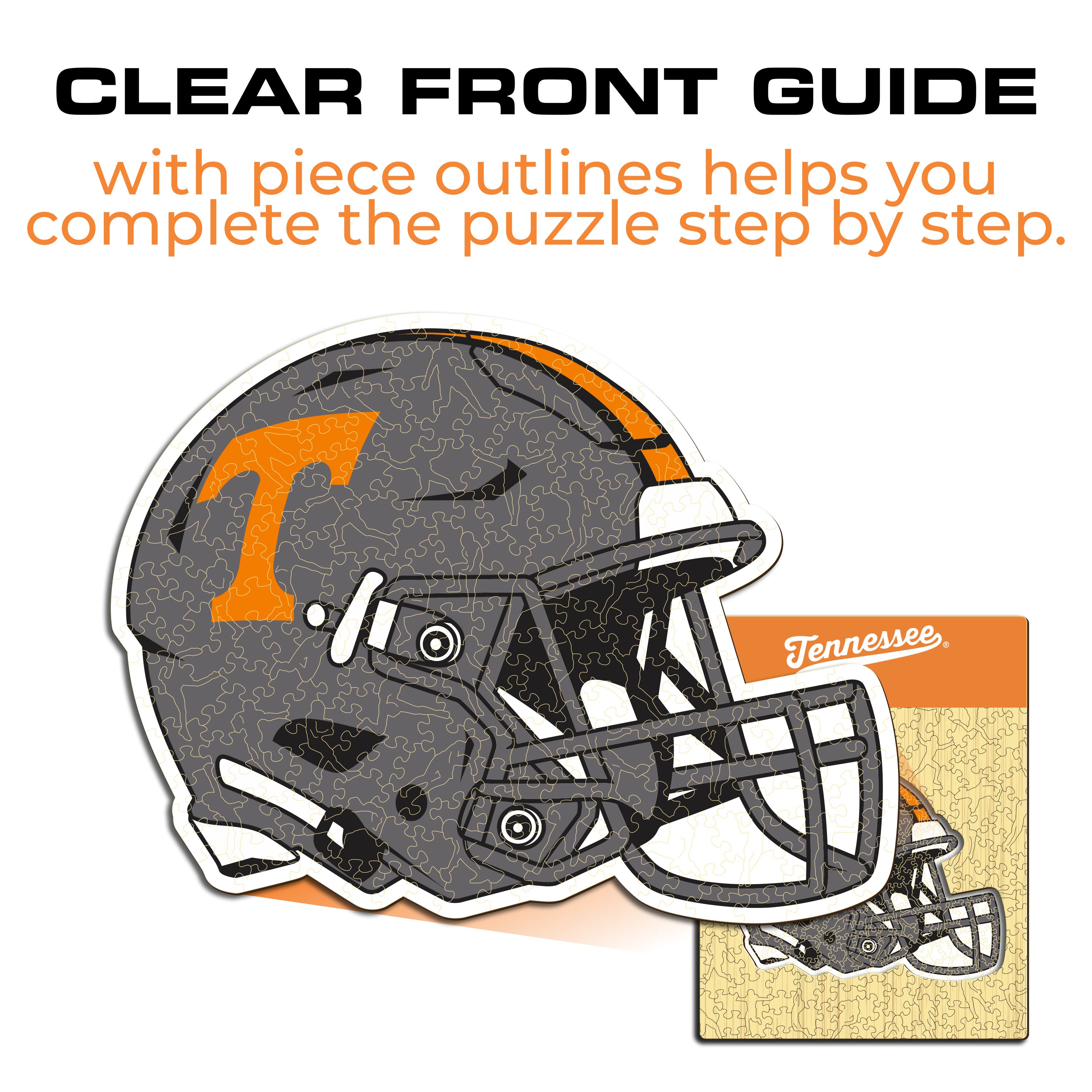 University of Tennessee Helmet - Wooden Puzzle