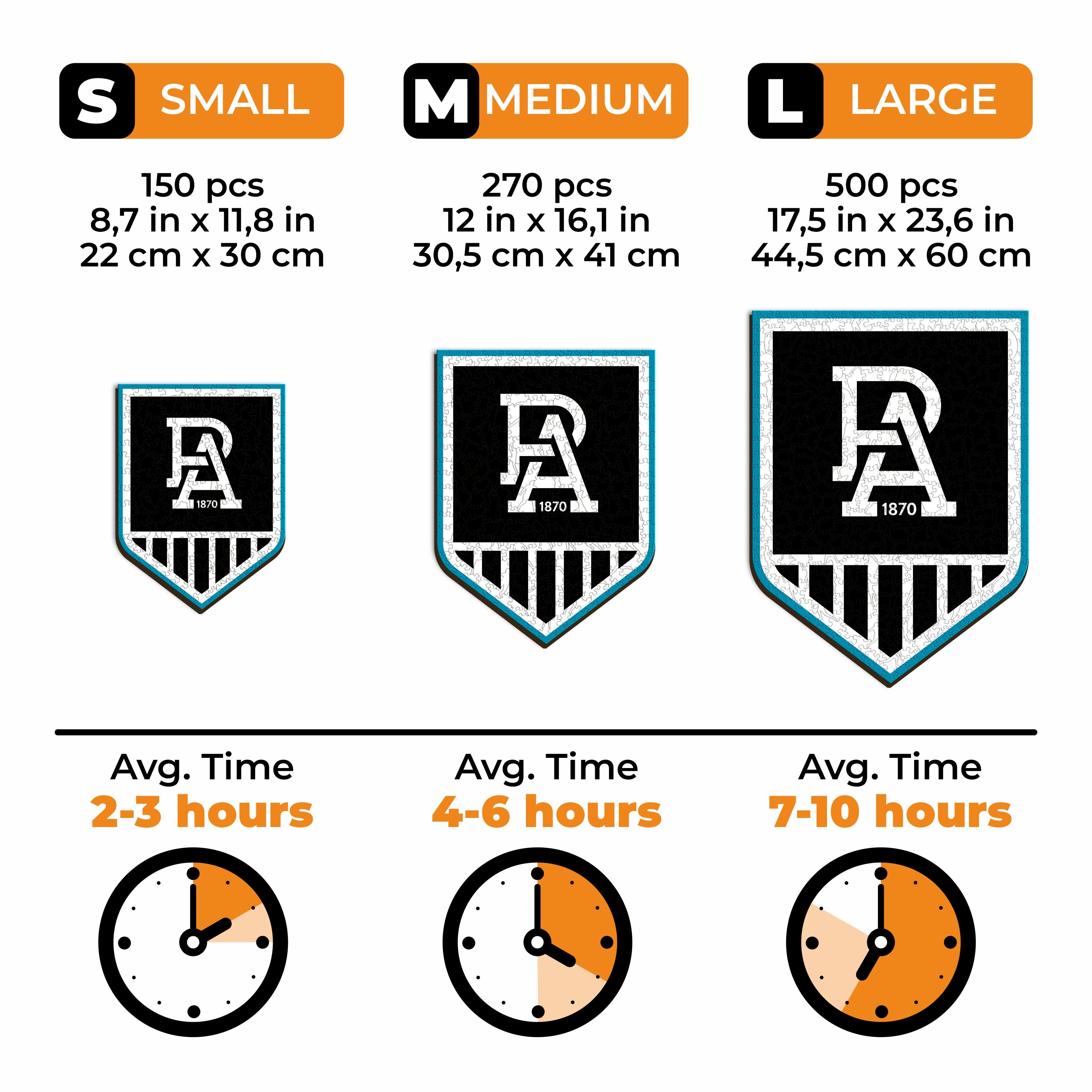 Port Adelaide FC Logo - Wooden Puzzle