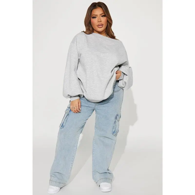 Shoulder Oversized Sweatshirt