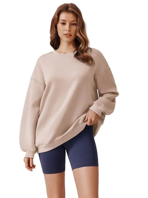 Women's Oversized Sweatshirt 2025 Spring Outfit Long Sleeve